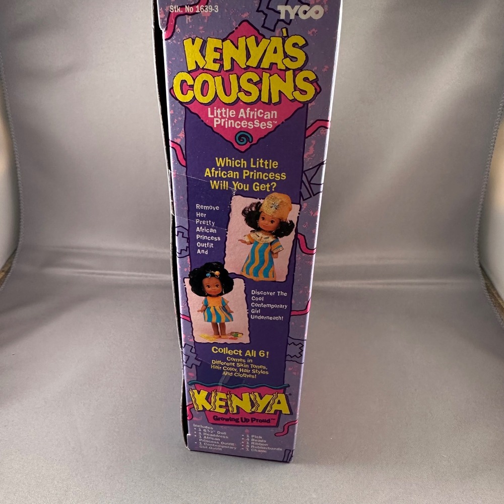 Vintage Tyco Kenya's Cousins‎ Little African Princess Doll NEW 1994 - Picture 3 of 7